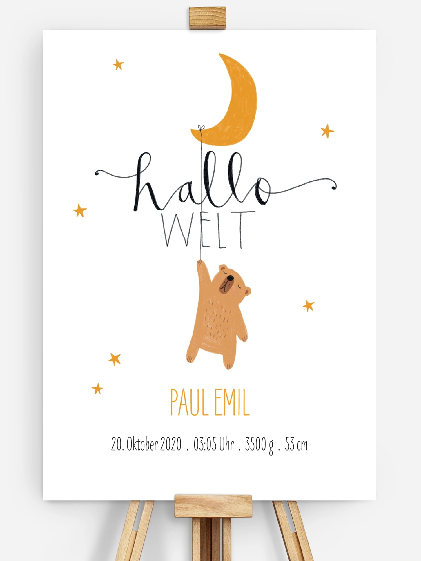 Poster Geburt Lovely Lullaby