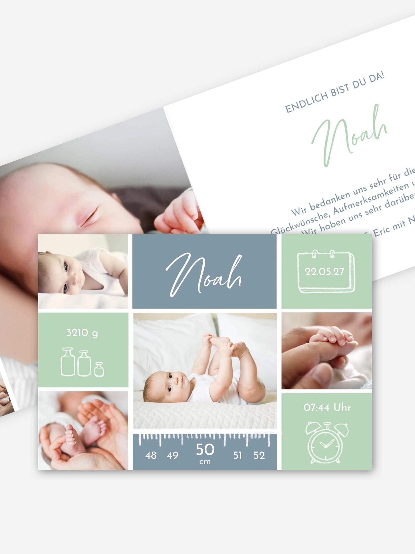 Geburtskarte Babywunder