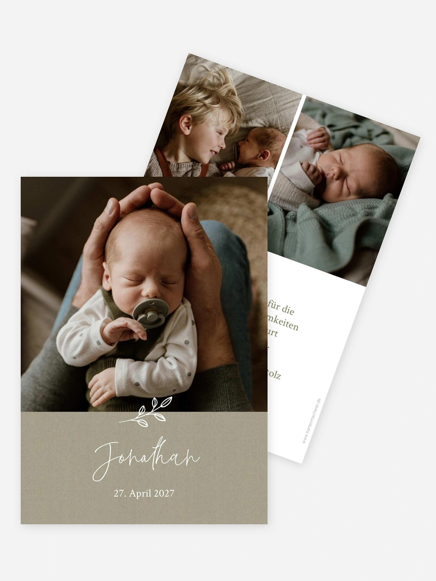 Geburtskarte Golden Child