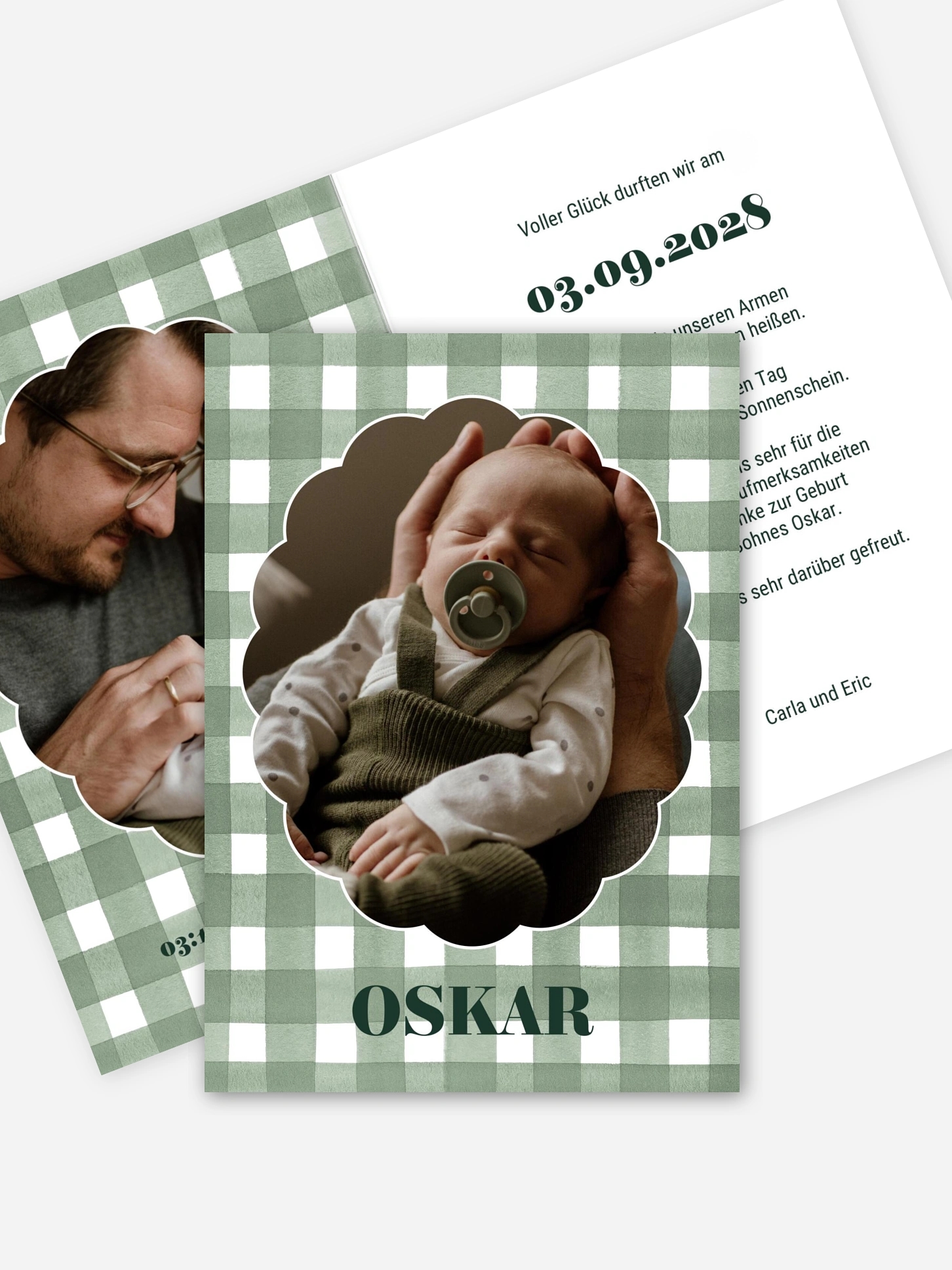 Geburtskarte Vichy Love