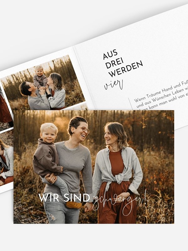 Aus drei werden vier
