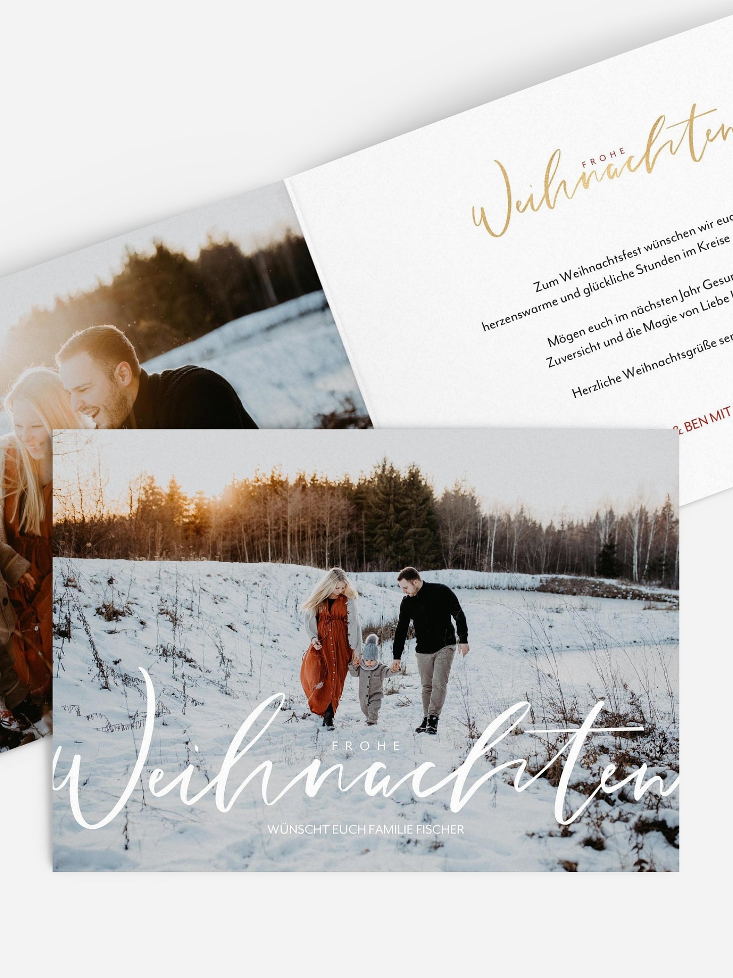 Weihnachtskarte Wonderful Life
