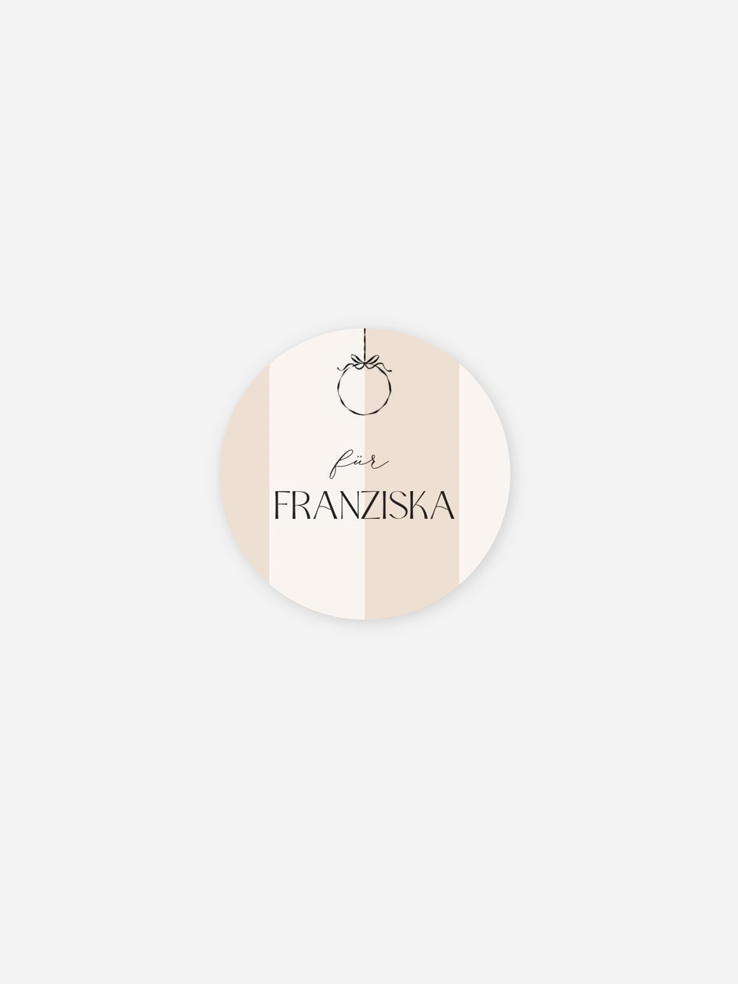 Geschenkaufkleber personalisiert Christmas Bauble