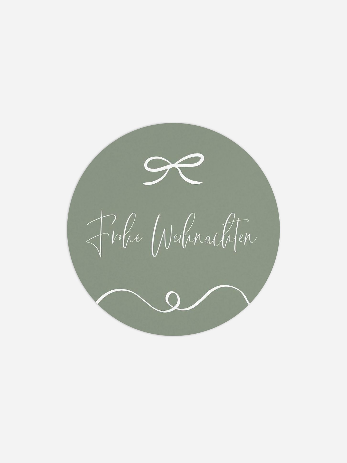 Geschenkaufkleber Weihnachten Golden Garland