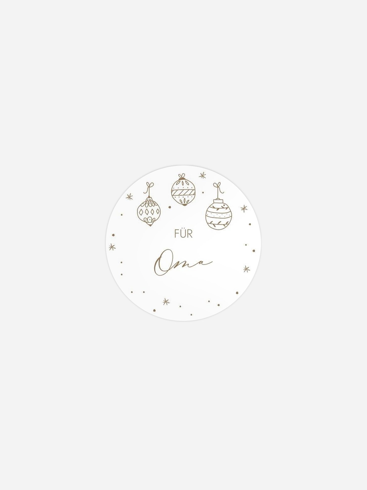Geschenkaufkleber personalisiert Gingerbread Candy