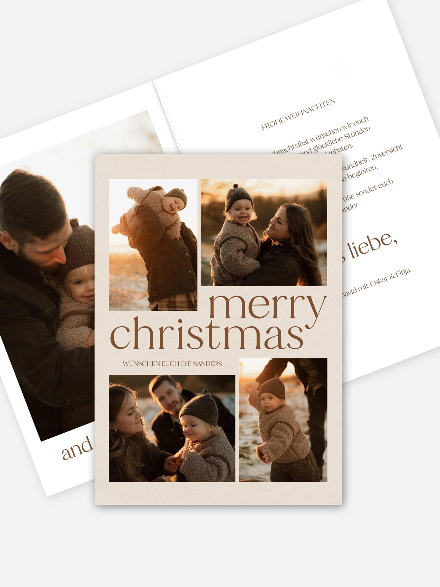 Weihnachtskarte Moments of joy