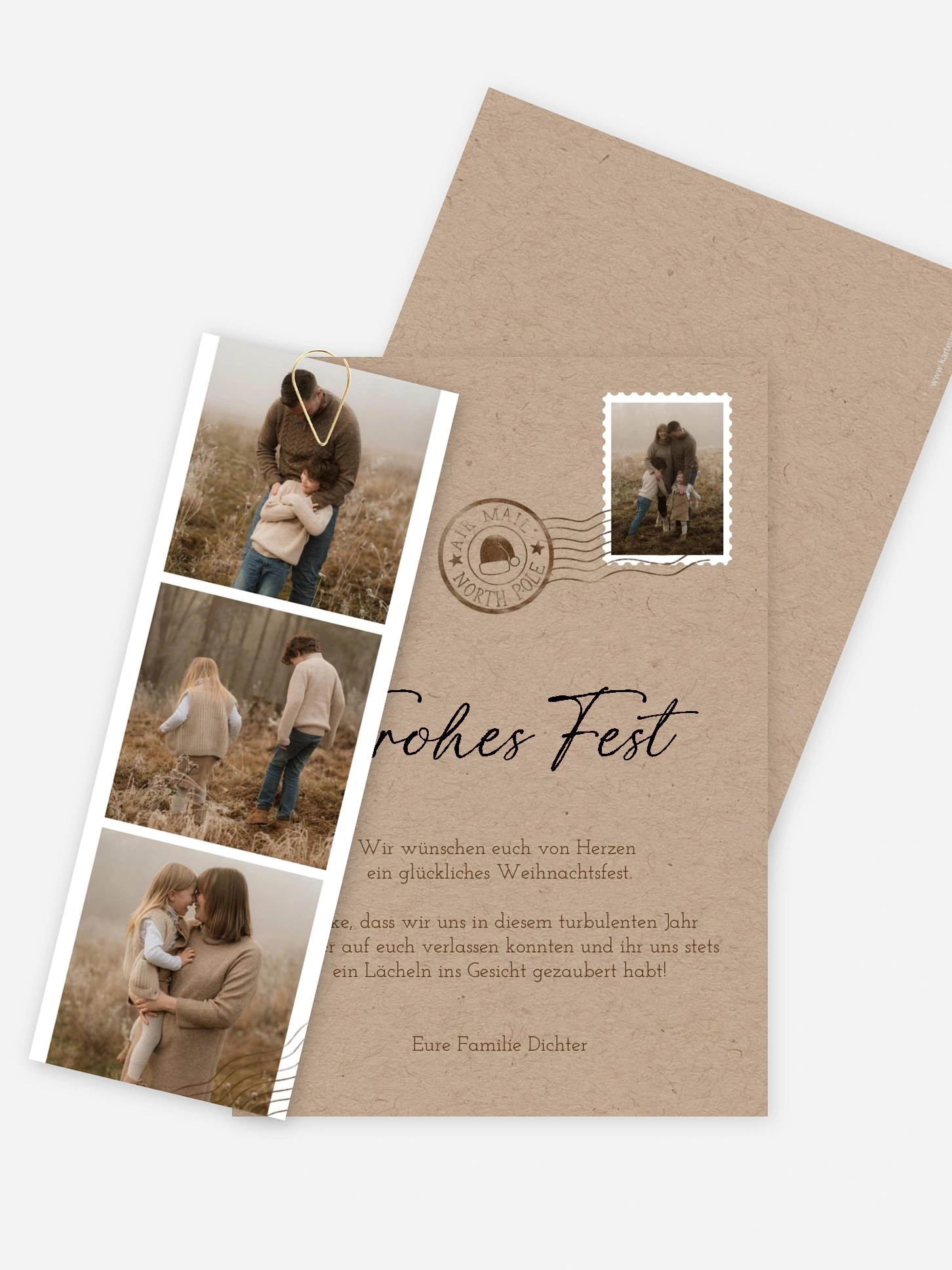 Weihnachtskarte Photo Mail