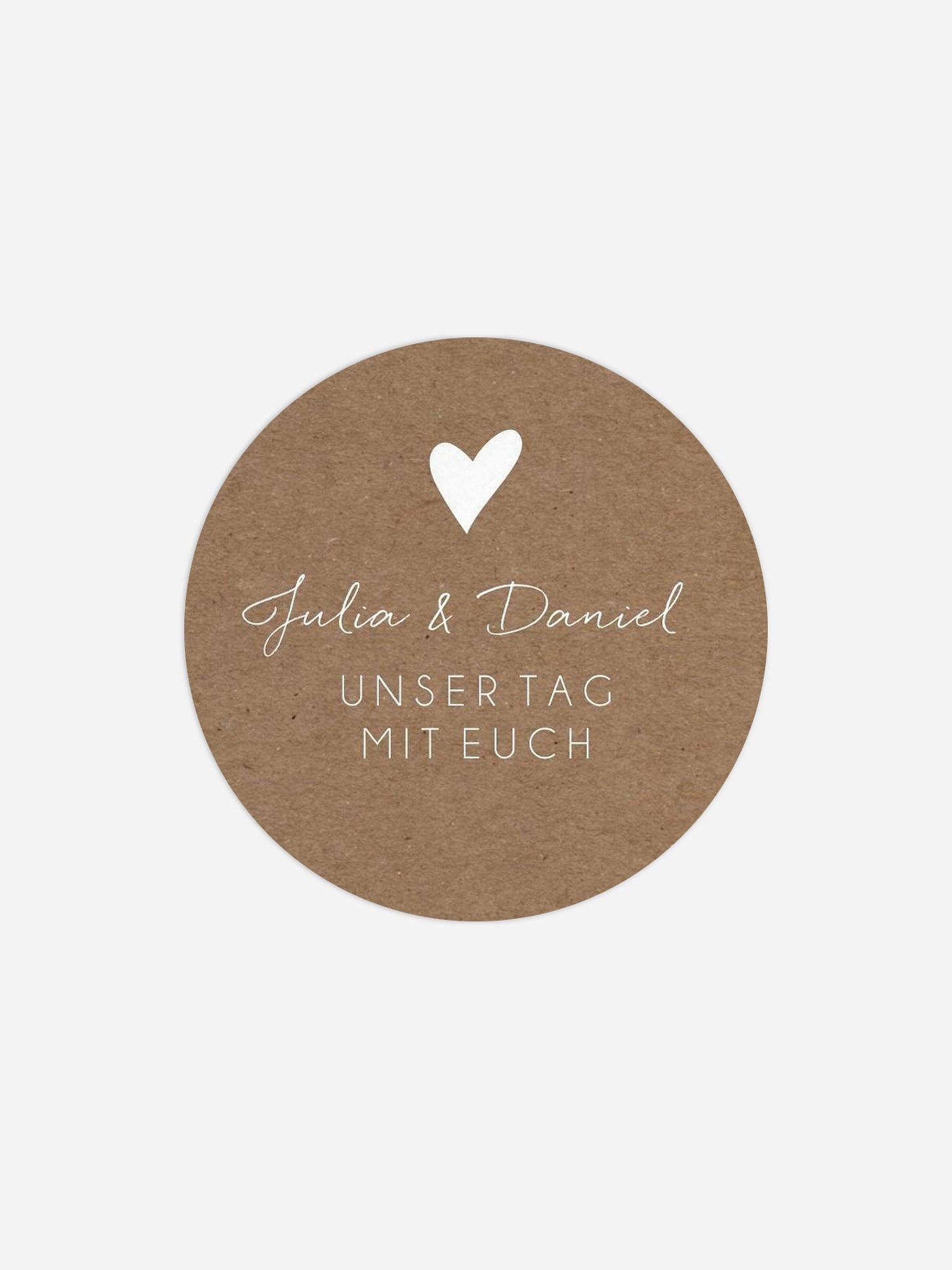 Geschenkaufkleber Hochzeit Liebesglück