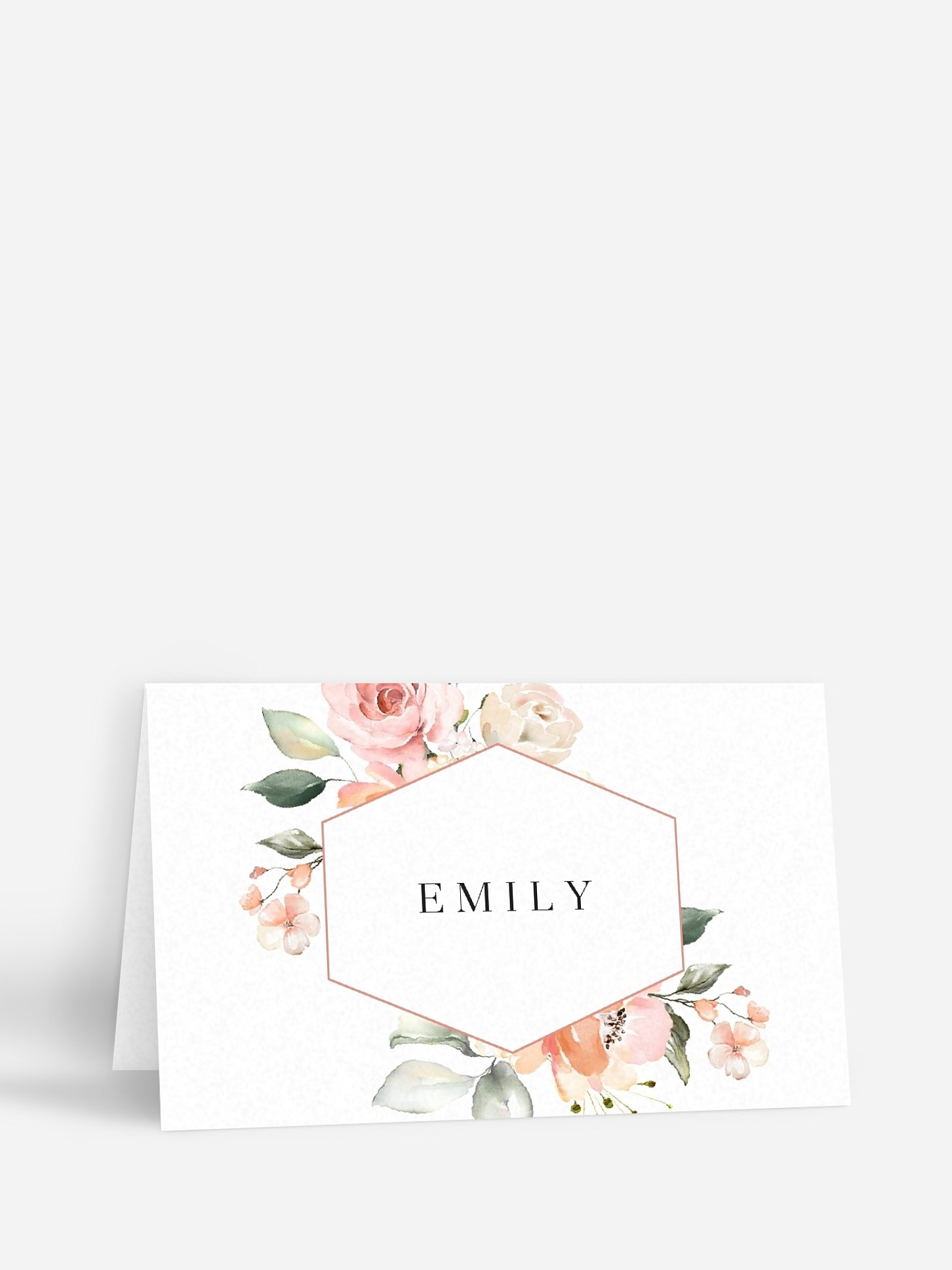 Tischkarte Hochzeit Soft Florals