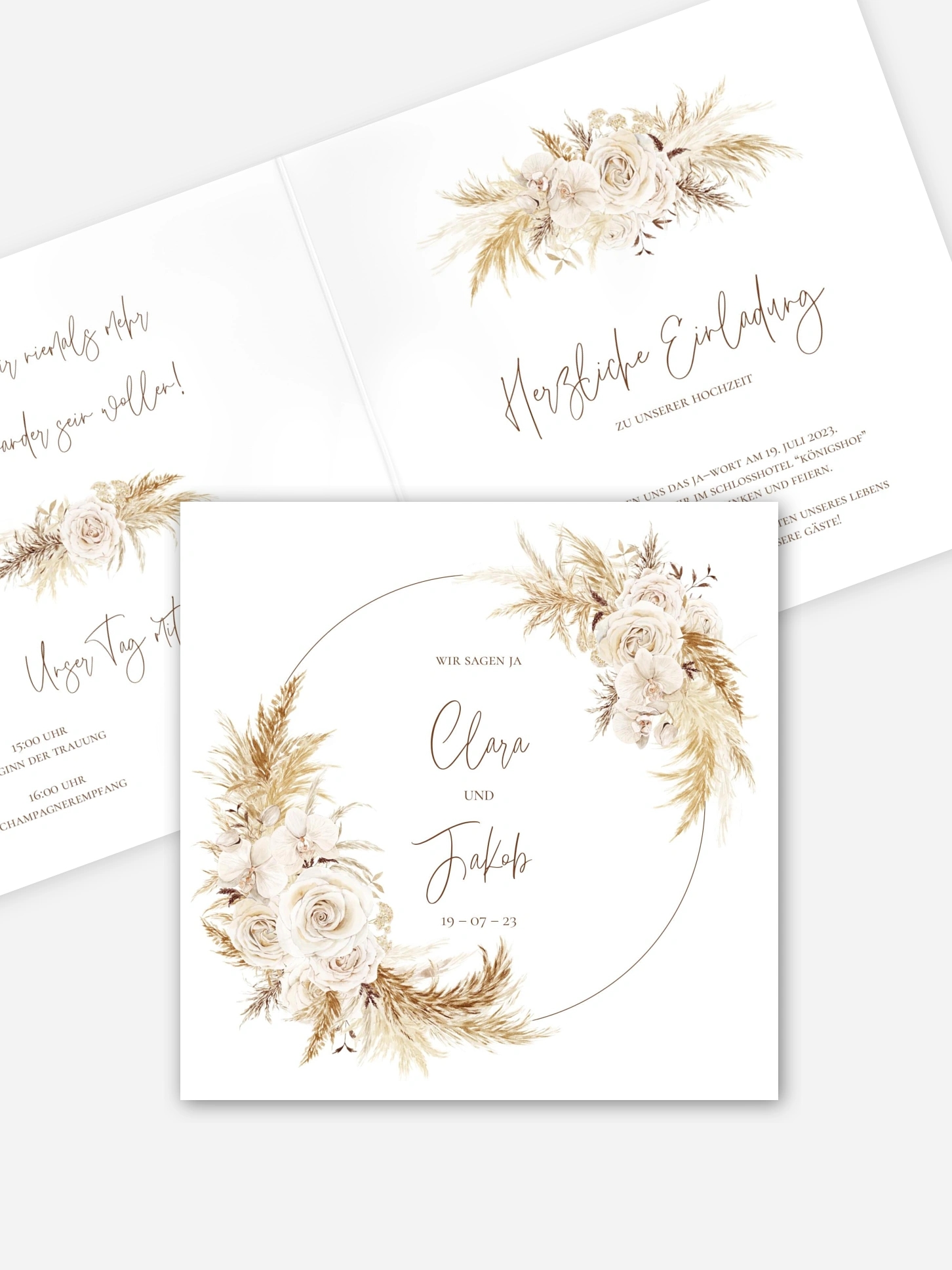 Hochzeitseinladung Elegant Boho