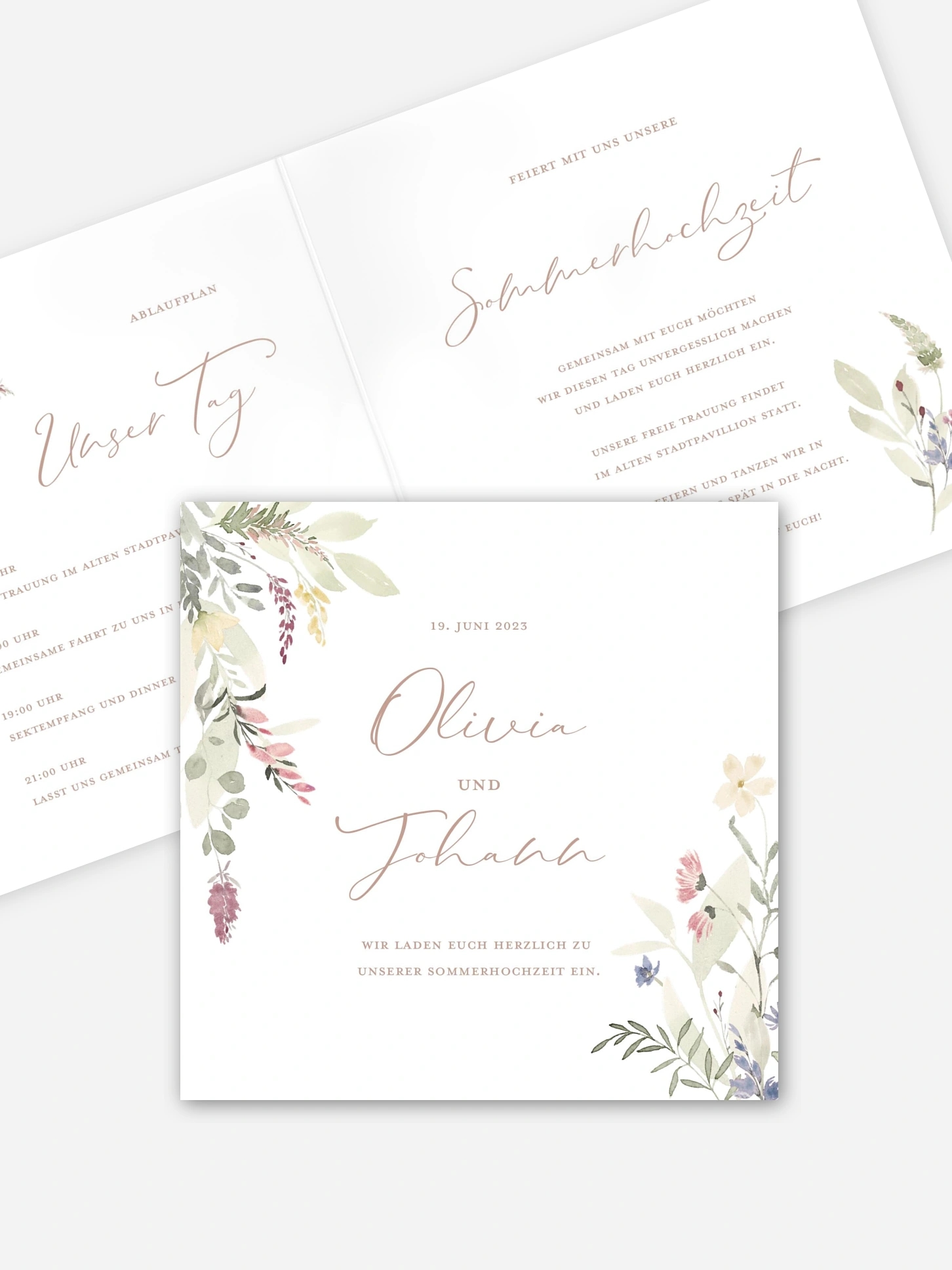 Hochzeitseinladung Wildflower Dance