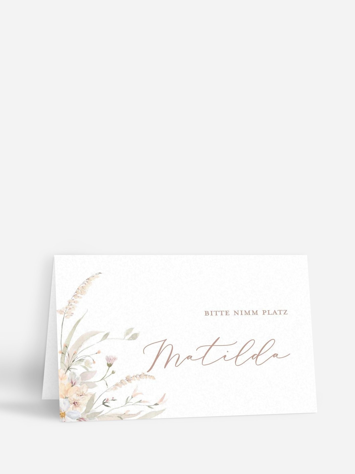 Tischkarte Hochzeit Evigt