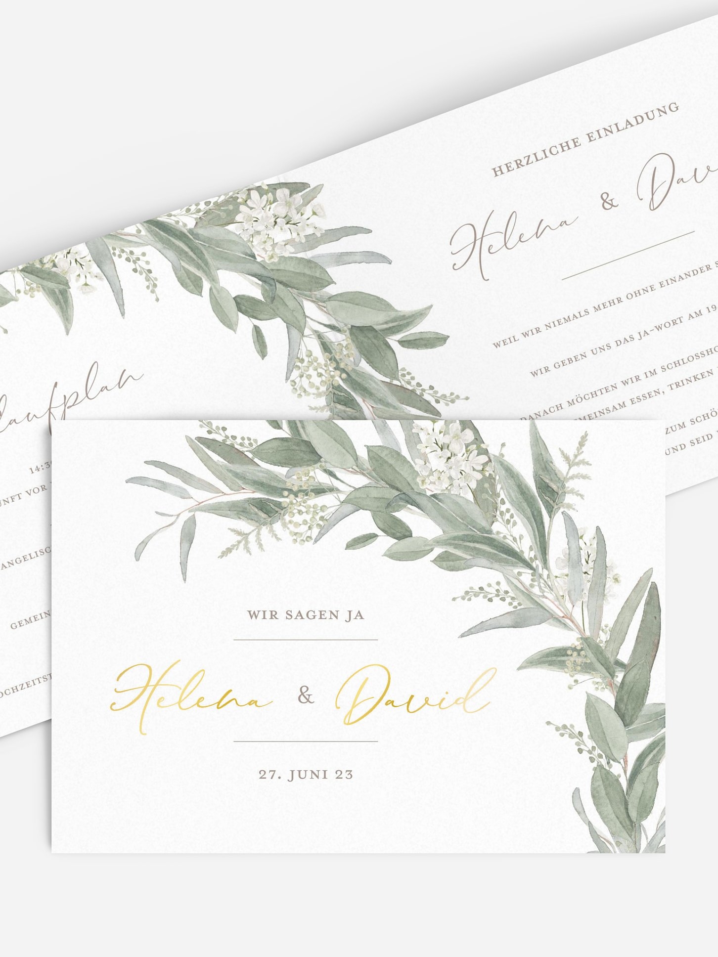 Hochzeitseinladung Dear Greenery