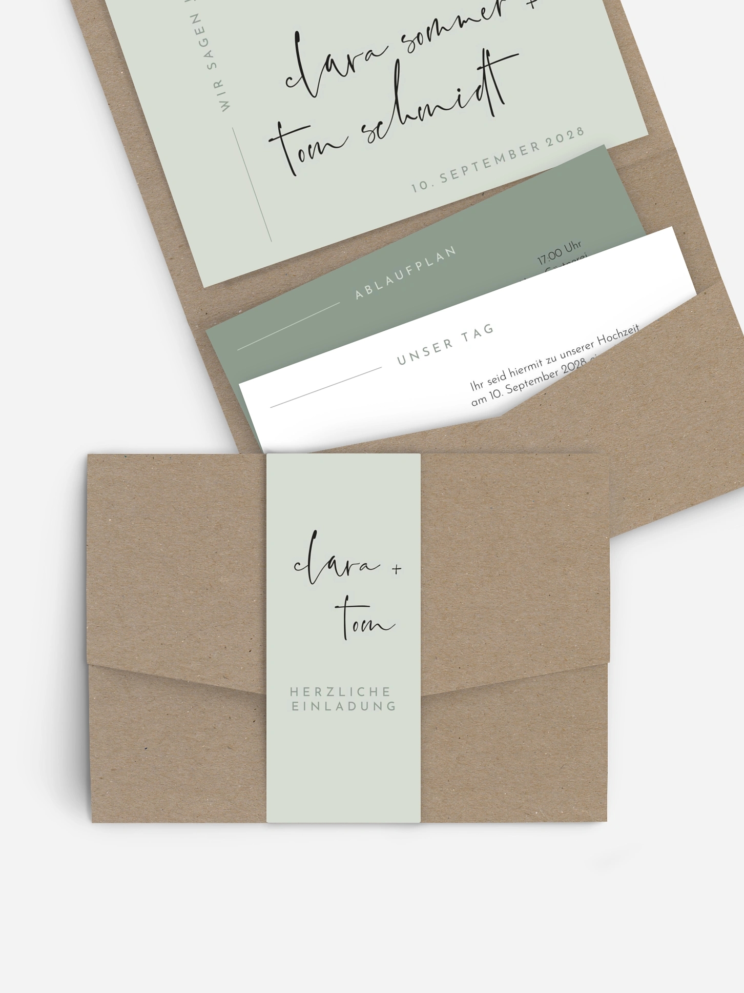 Hochzeitseinladung Modern Type