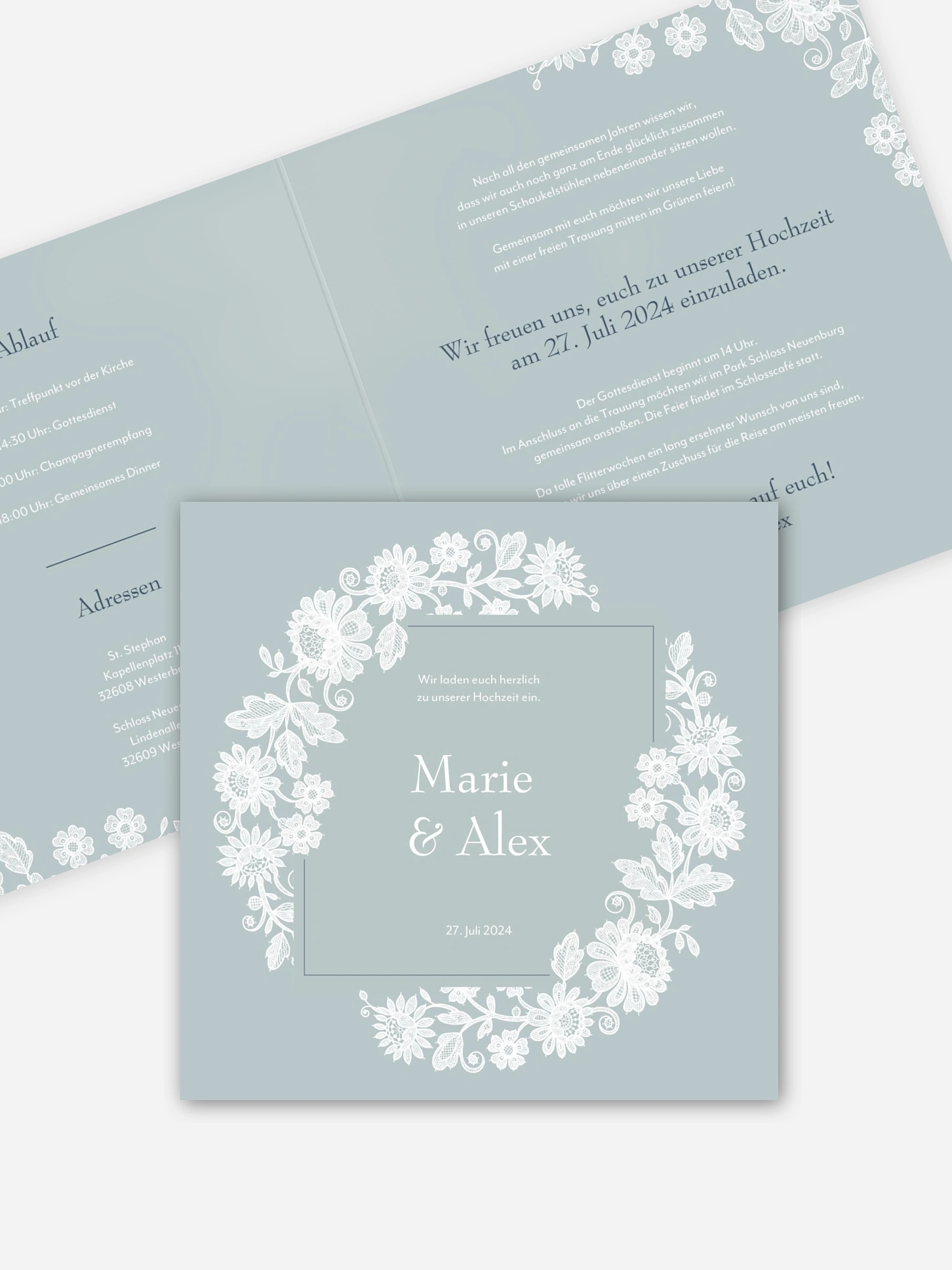 Hochzeitseinladung Romantic Novel