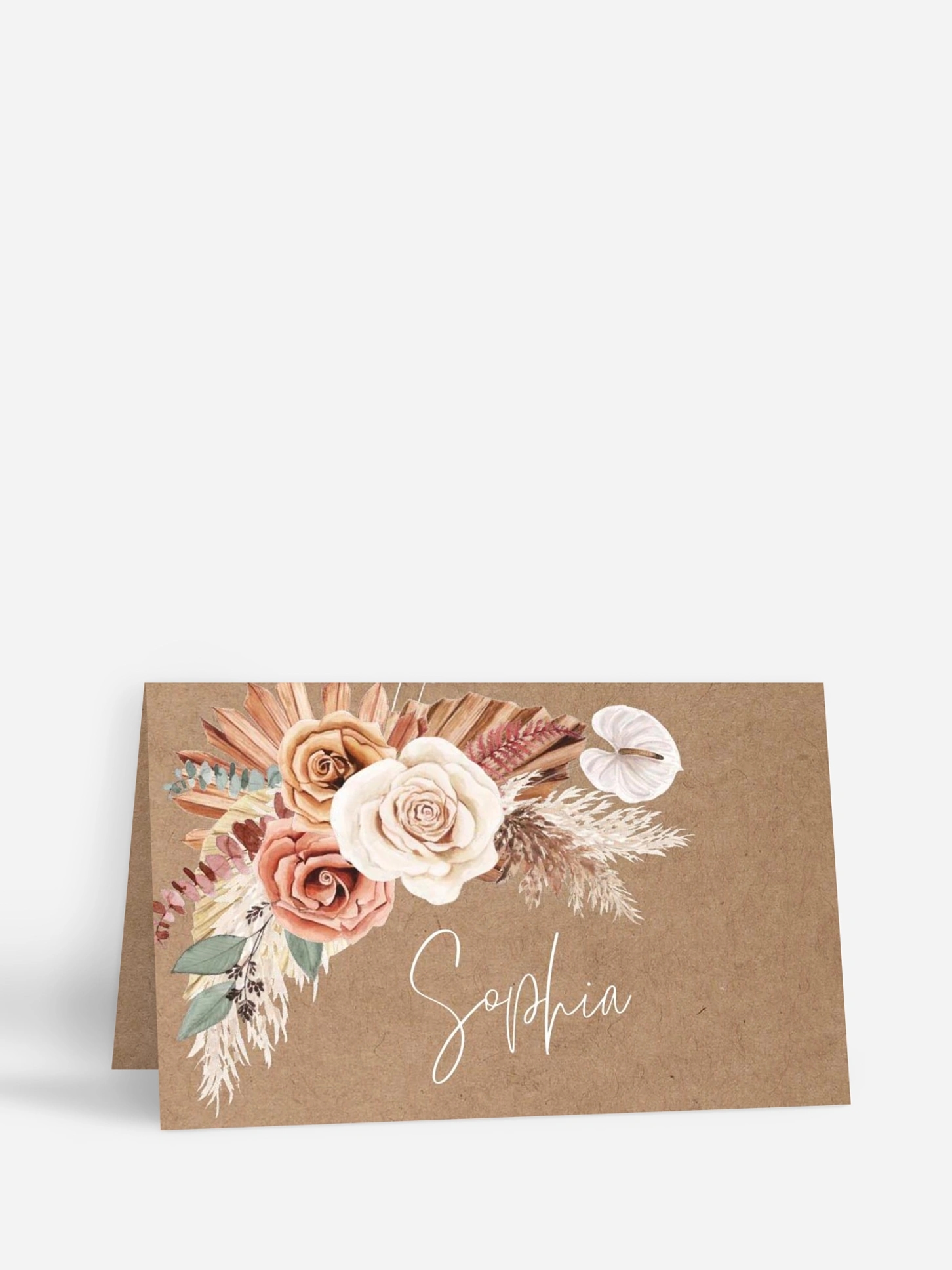 Tischkarte Hochzeit Bohemian Florals