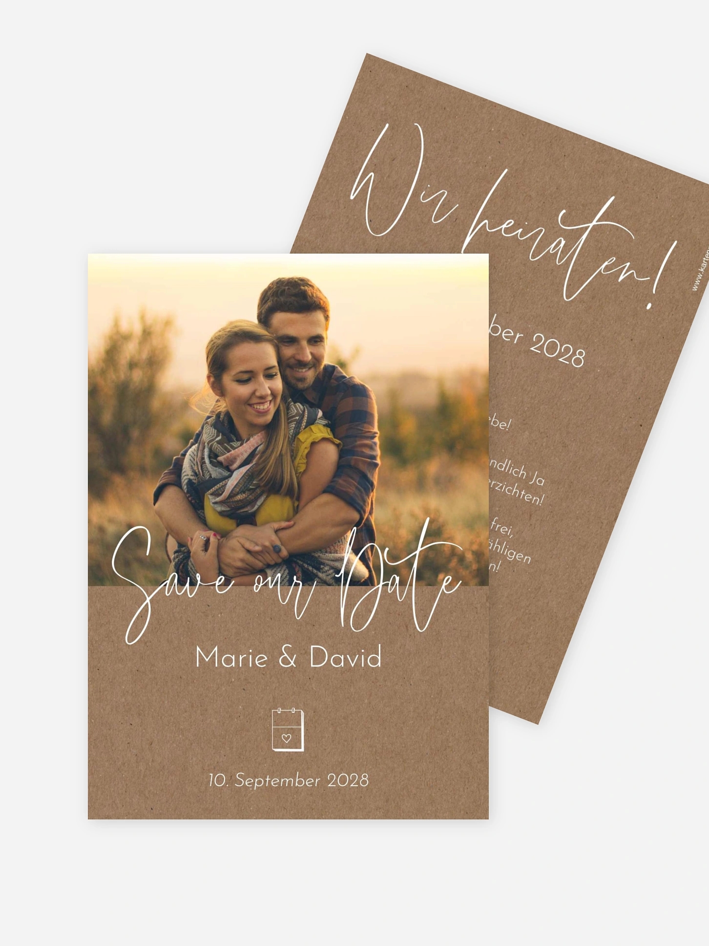 Save-the-Date Karte Symbols of Love