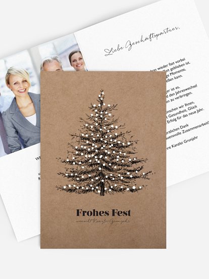 Ausgefallene Weihnachtskarten für Ihre Geschäftspartner