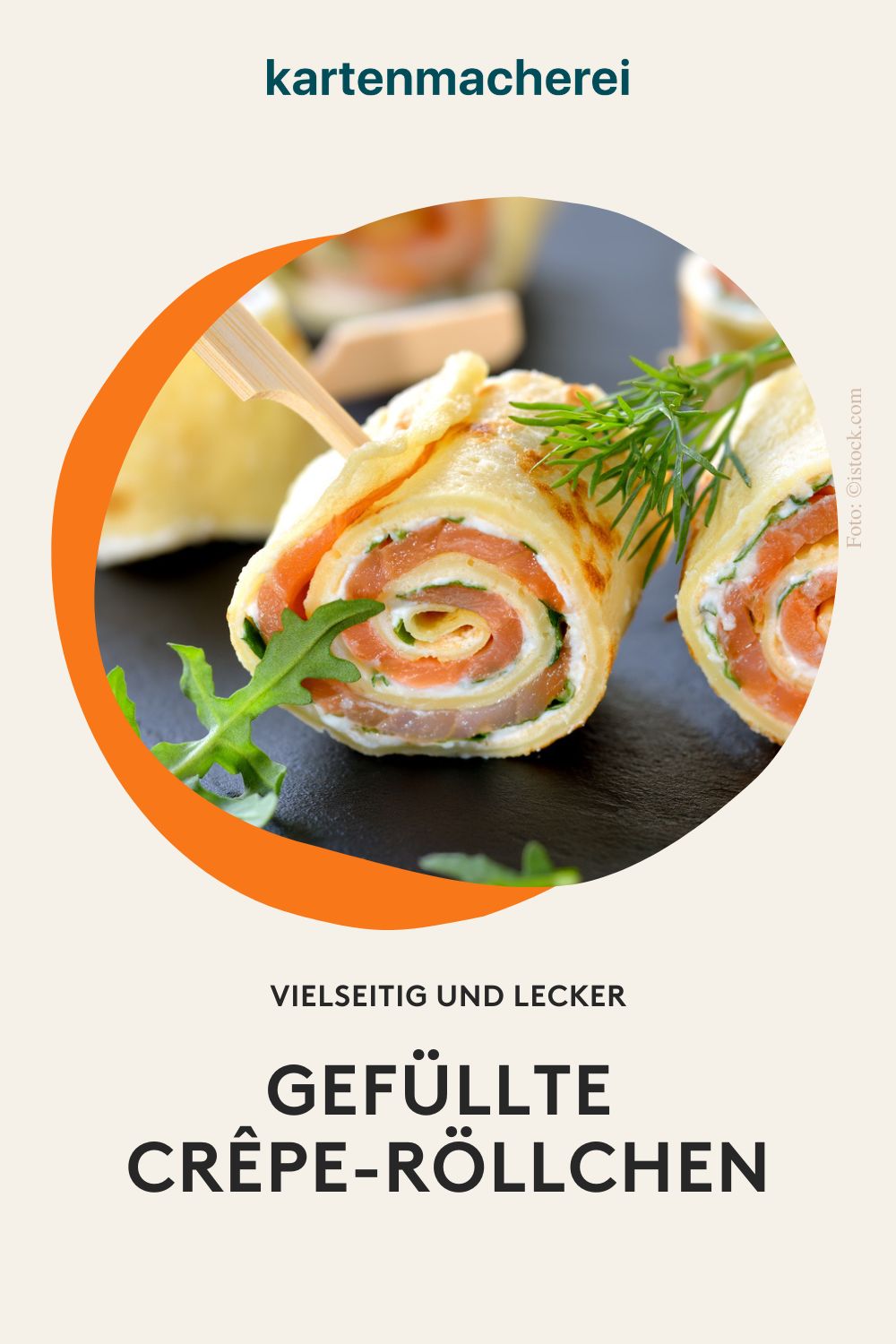 Rezeptbild für mit Lachs gefüllte Crêpe-Röllchen