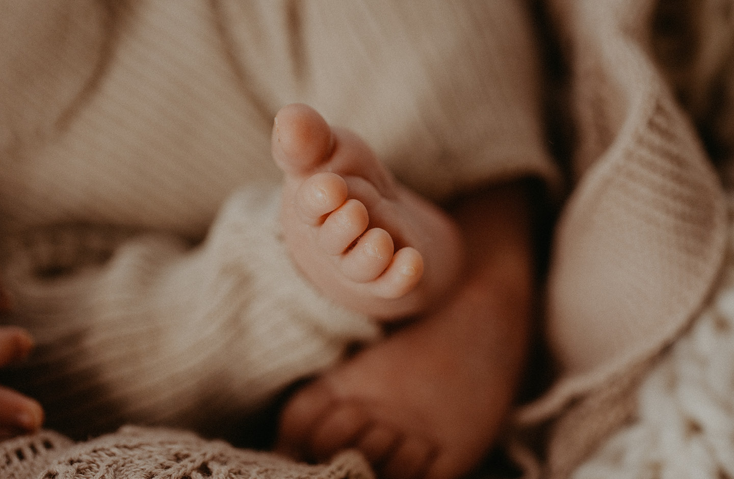 Nahaufnahme von Babyfüßen
