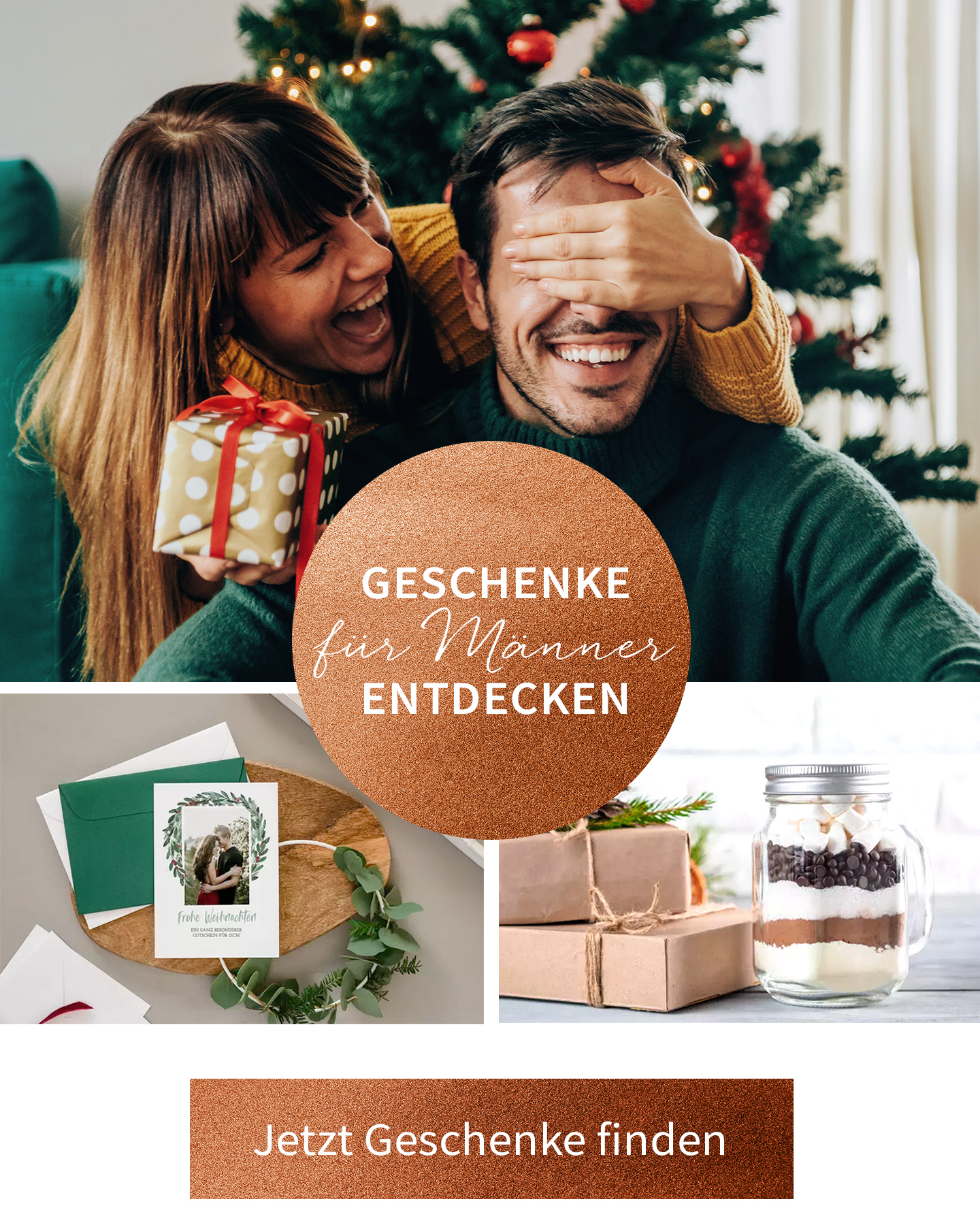 Collage mit Geschenkideen für Männer