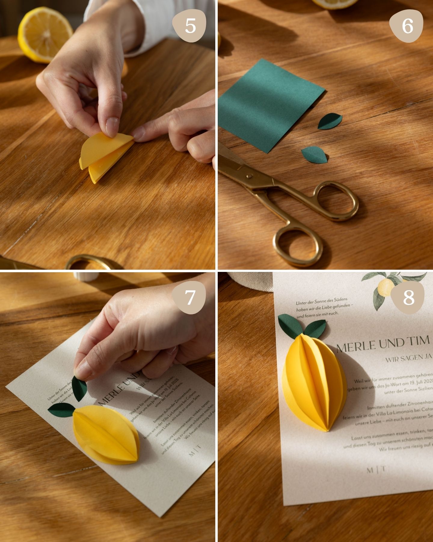Anleitung für DIY-Lemon-Pop-up