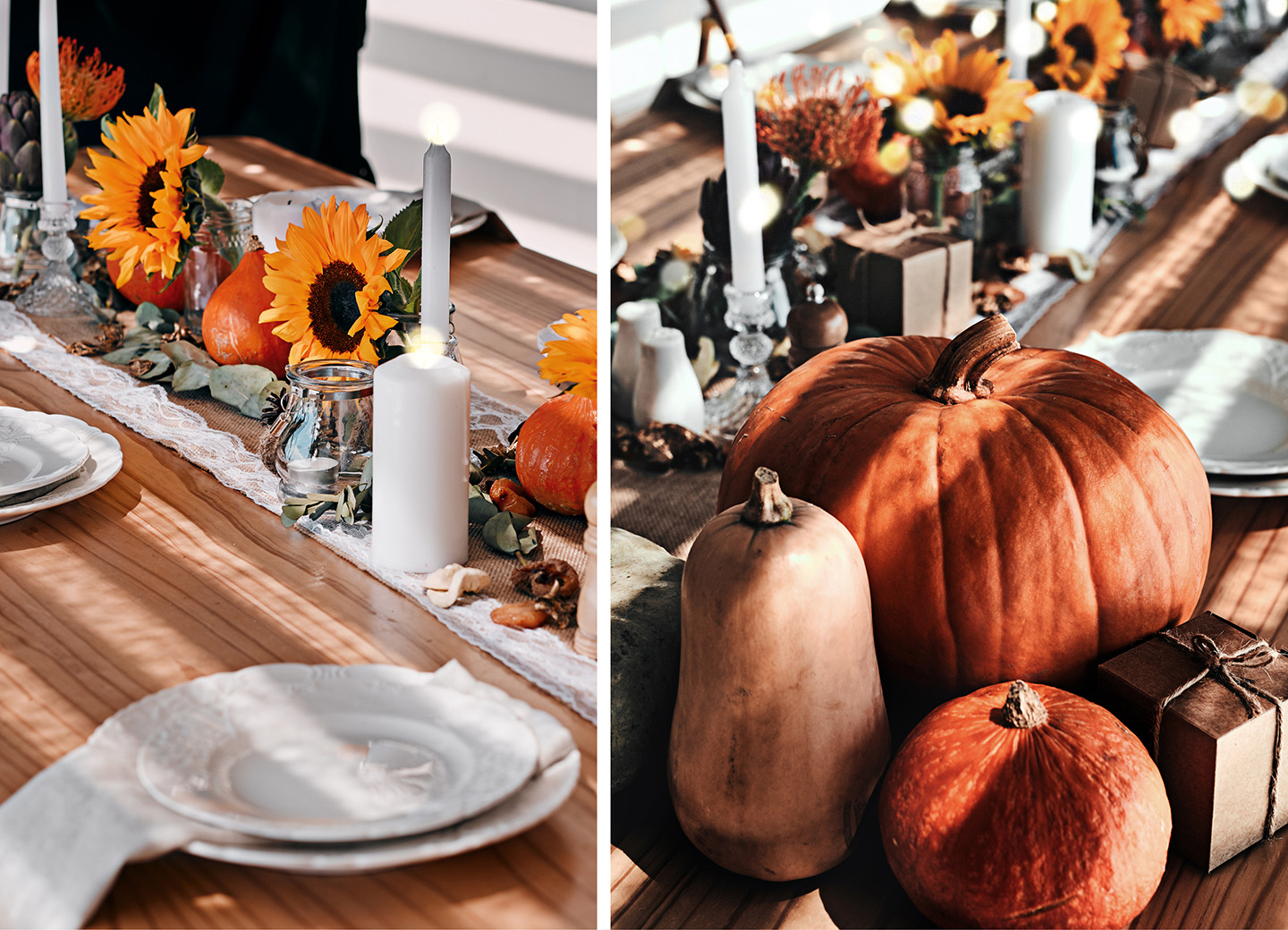 Deko Ideen zur Halloween Party mit Kürbissen im Herbst