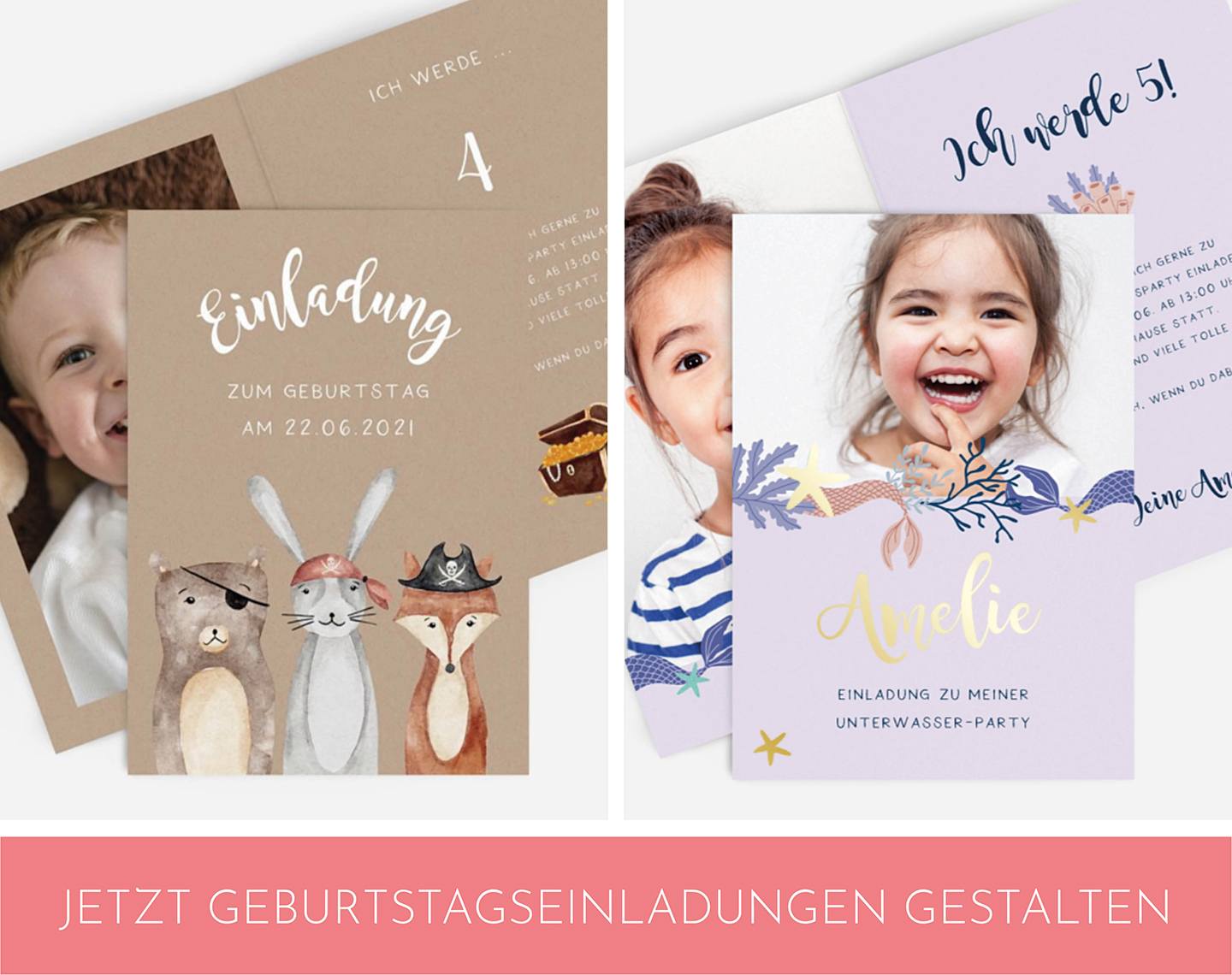 Einladungskarten zum Kindergeburtstag