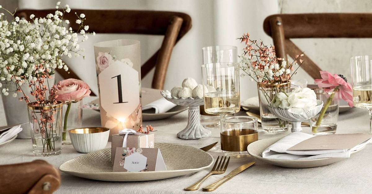 Tischdeko Hochzeit: So kannst du deine Hochzeitstafel schmcken