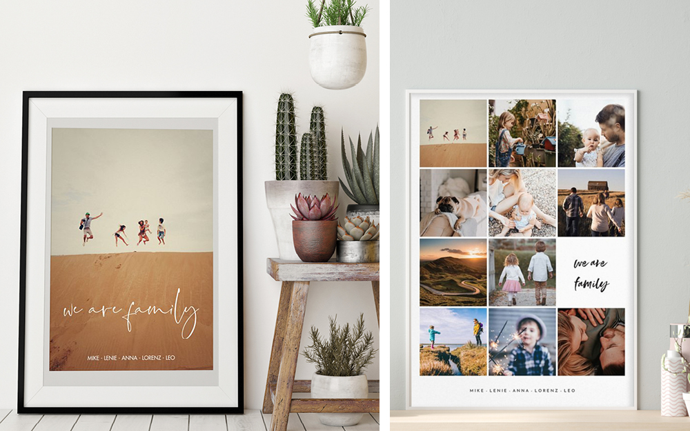 Fotogeschenke Fotoposter mit Familienmomente
