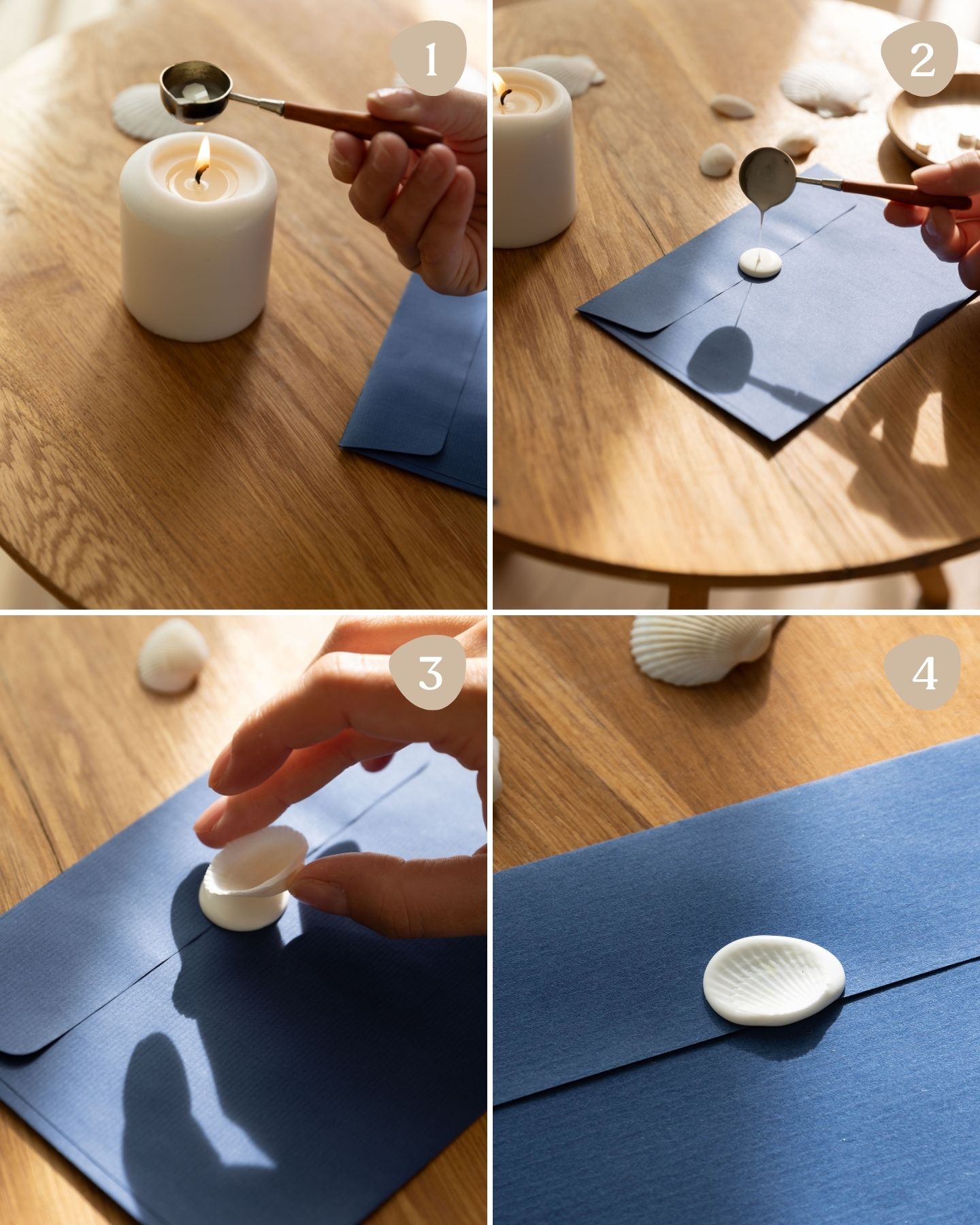 Anleitung für DIY-Muschelsiegel