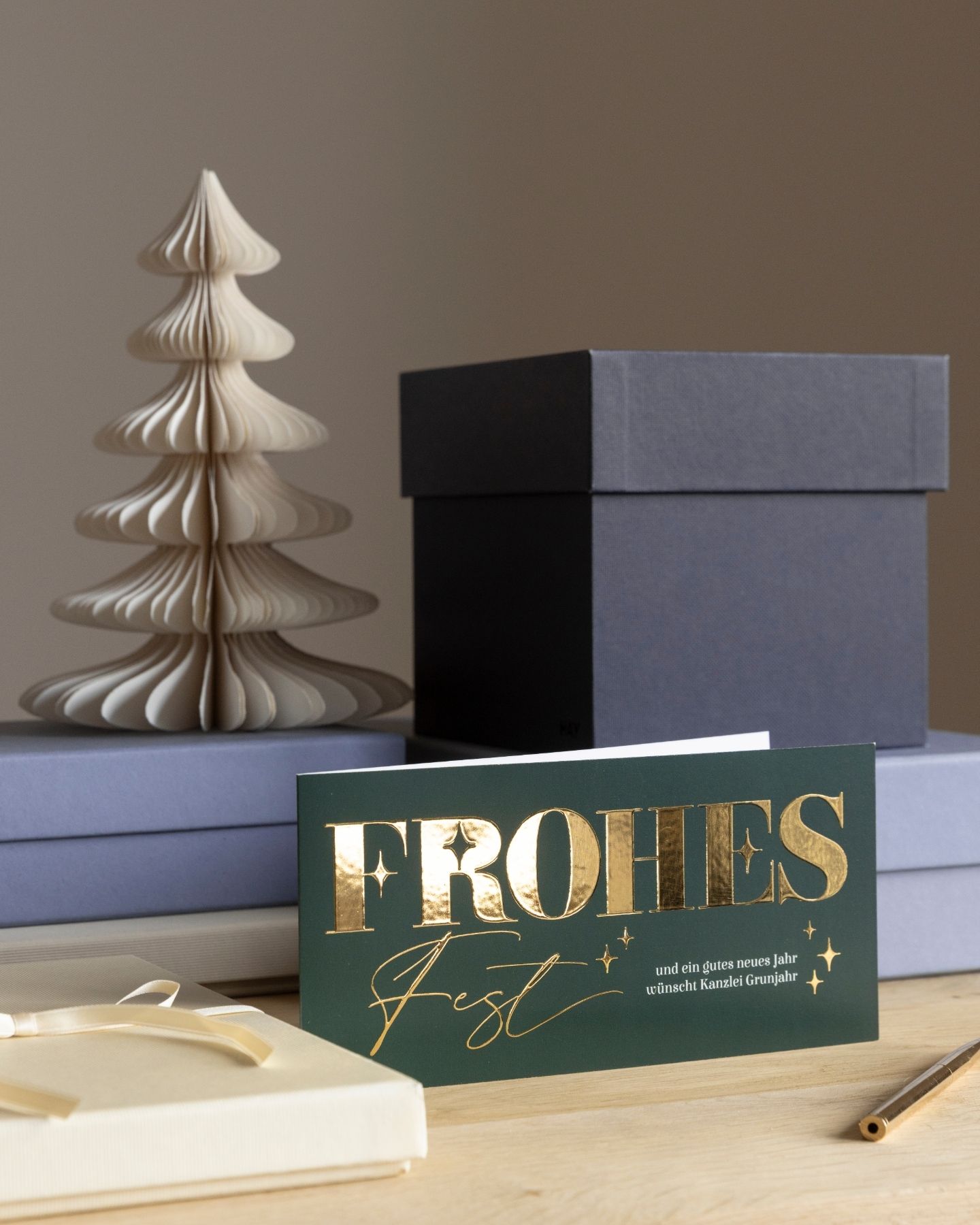Weihnachtsgrüße geschäftlich als Collage
