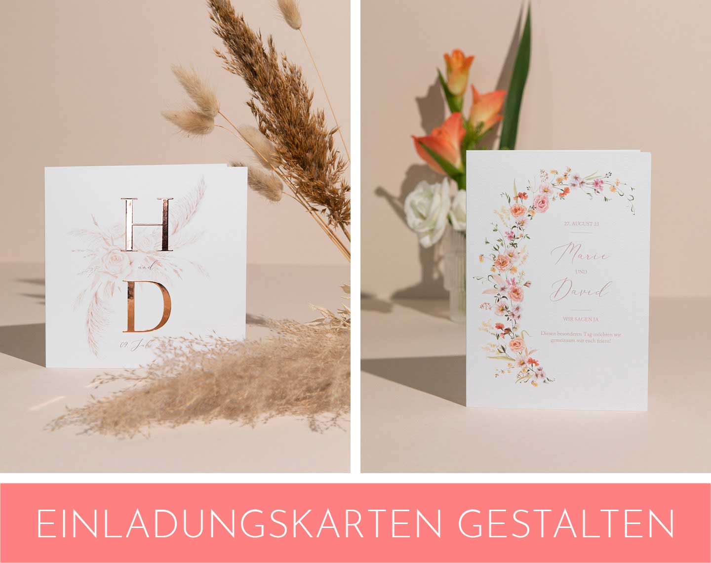 Schöne Hochzeitseinladungen