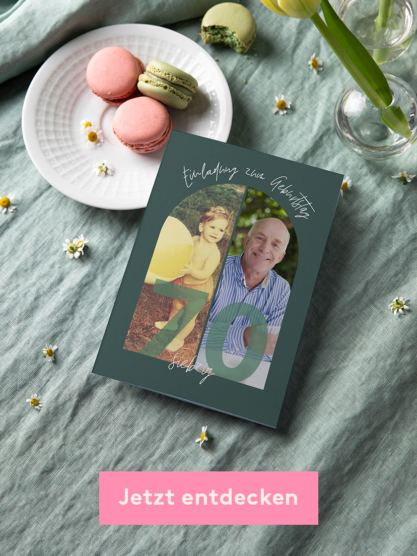 EINLADUNG 70. GEBURTSTAG Memory Lane