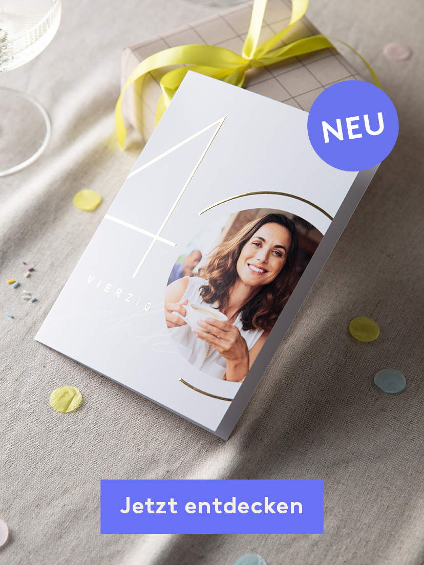 EINLADUNG 40. GEBURTSTAG Brilliant Birthday