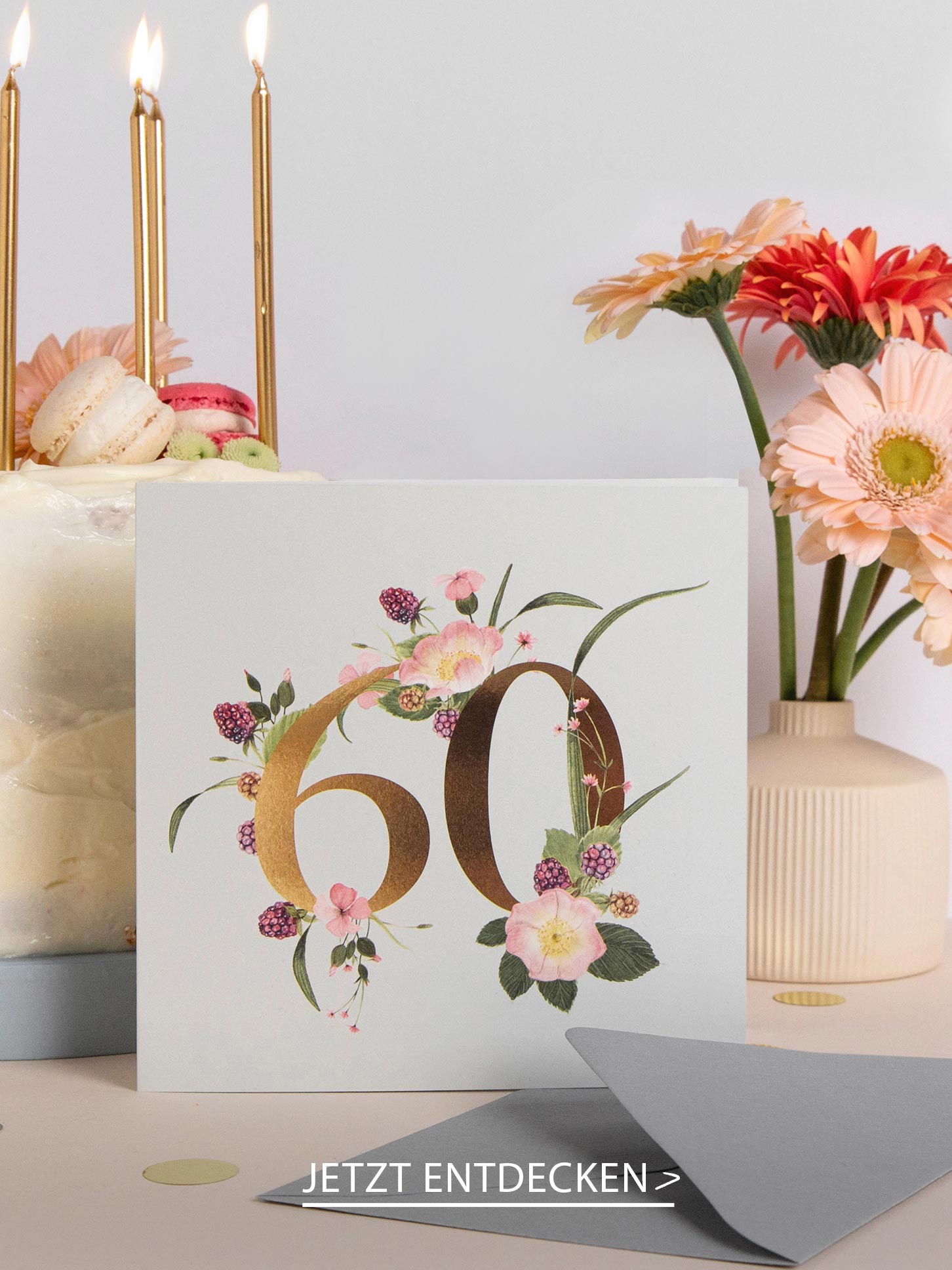 EINLADUNG 60. GEBURTSTAG Gartenparty