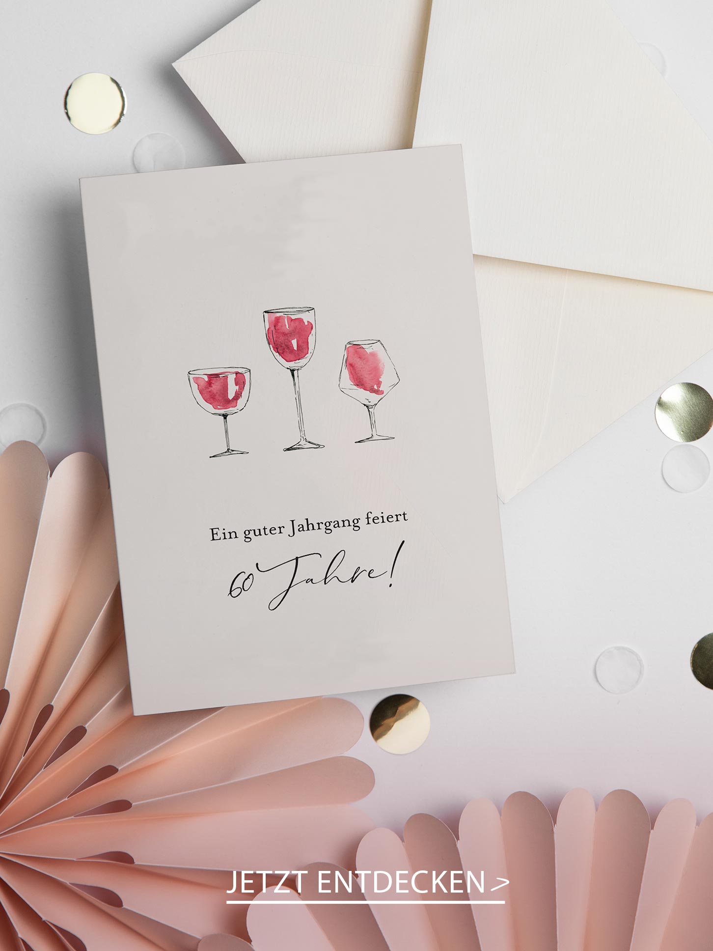 EINLADUNG 60. GEBURTSTAG Wein