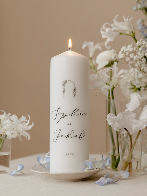 Hochzeitskerze Rendezvous