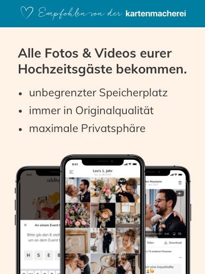 Hochzeitsfoto App Fotos einfach teilen