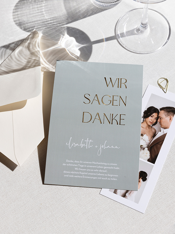 Dankeskarte Hochzeit The Big Day