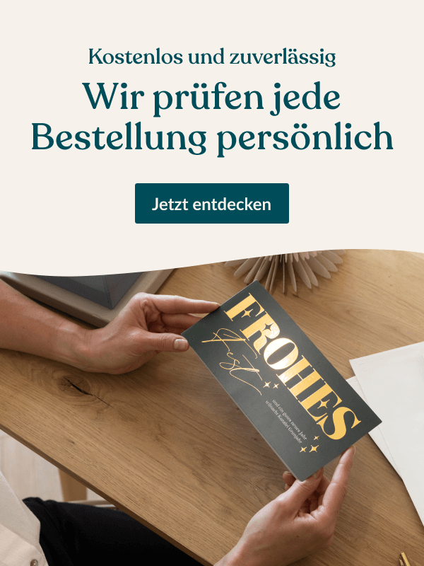 Unser Service für Sie Kostenlose Druckprüfung