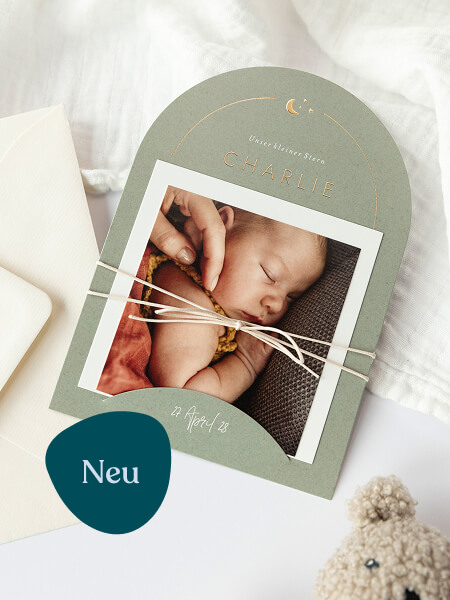 Geburtskarte Sternenschimmer Sternenschimmer