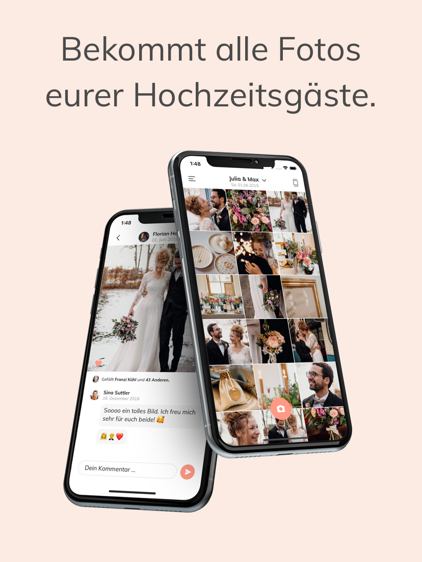 Hochzeitsfoto App Fotos einfach teilen