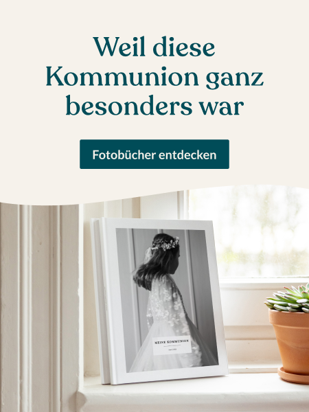 Jetzt entdecken Fotobücher zur Kommunion