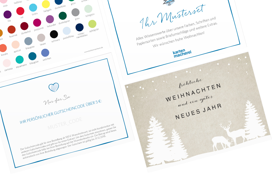 Musterset Weihnachten geschäftlich