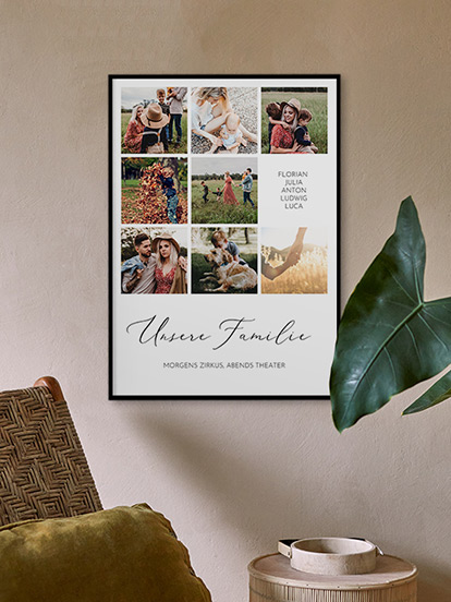 Poster Muttertag Unsere Familie