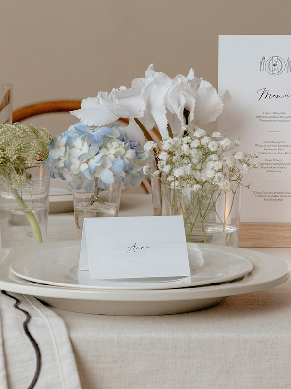Tischkarte Hochzeit Rendezvous