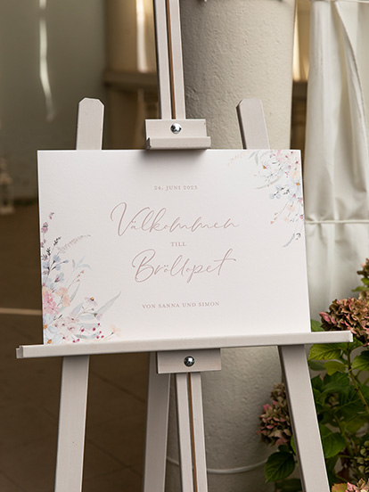 Willkommensschild Evigt