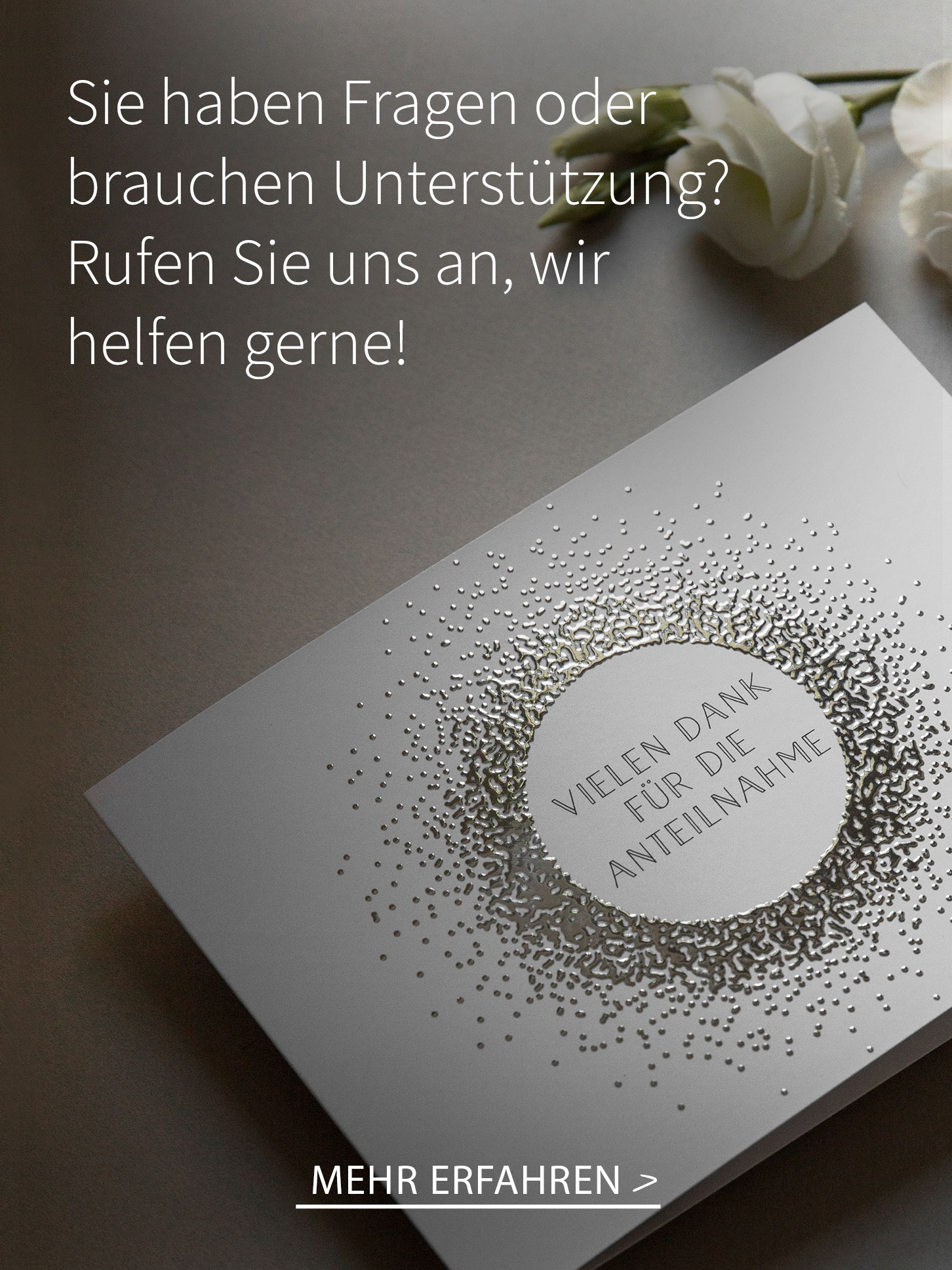 Wir sind für Sie da Rufen Sie uns an