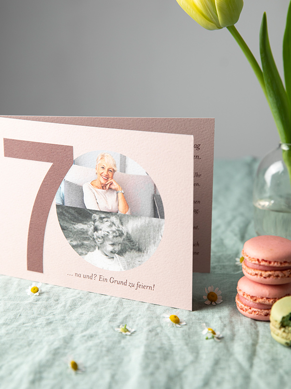EINLADUNG 70. GEBURTSTAG Times change
